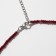Beads Shar No. 2 “Agat Bordovy”, 34 cm with an extension cm 5 cm