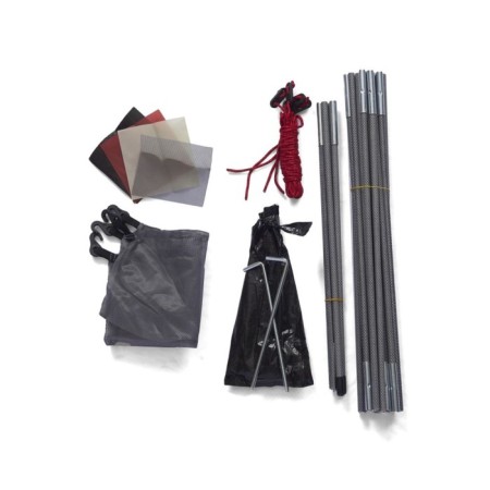 Tourist tent ATEMI BAIKAL 2B, 2-seater, gray/red color-11