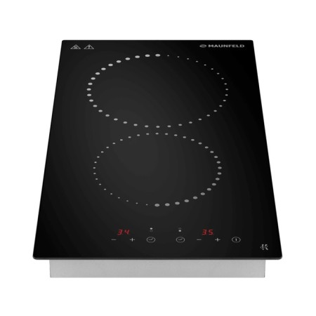 Hon surface Maunfeld CVCE292PBK, electric, 2 burners, sensor, black-1