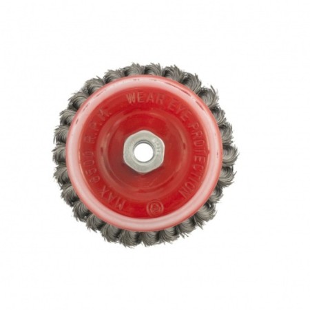 Matrix Ushm brush, d = 125 mm, M14, cup, twisted wire 0.35 mm-1