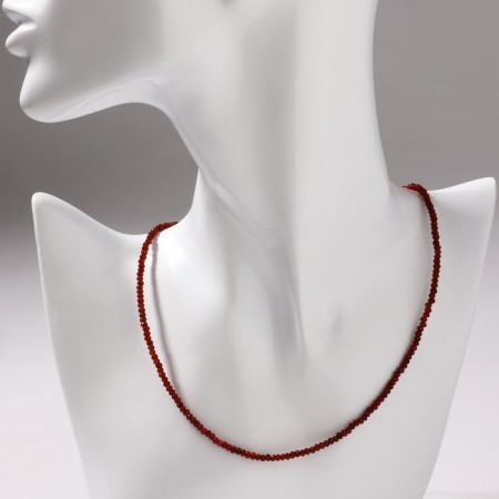 Beads Shar No. 2 “Agat Bordovy”, 34 cm with an extension cm 5 cm-3