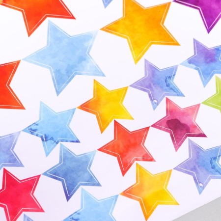 Sticking plastic interior color "Color stars" 45x50 cm-1