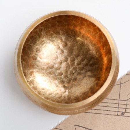 Musical instrument Singing bowl Music Life, golden, 8 cm-2