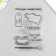 Stamp for creativity Silicon "Chicken in a cup" 16x11 cm