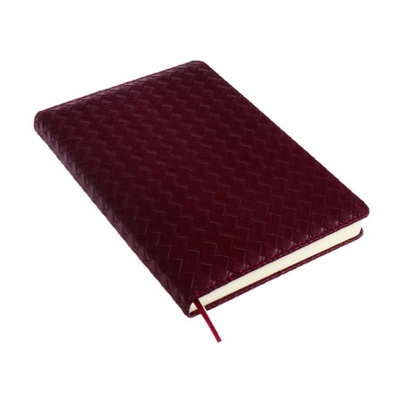 Gift Davente.clair: Diaumer Lowed A5 136 sheets, solid cover, block 70, Bordeaux + ballpoint pen-3