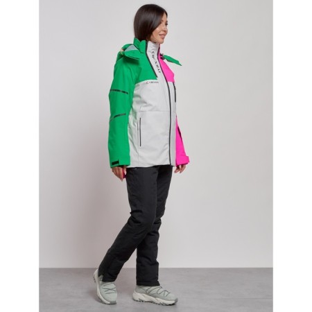 Ski suit female winter, size 46, pink color-5
