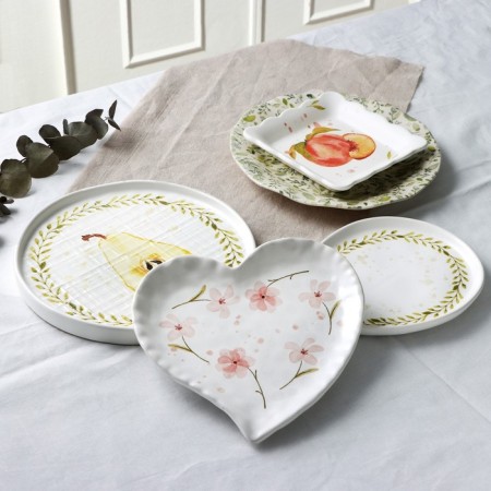 Ceramic plate "Summer Day", 21.5 cm, white color-5