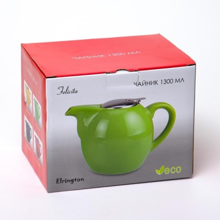 Elrington teapot “Felicit, glaze”, 1.3 l, pistachio color-4