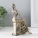 Souvenir Polystone "Girl on Stone" under bronze 12.5x5x17 cm