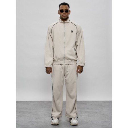 Sports suit men's, size 48, beige color