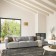 Rectangular carpet Merinos Kair, size 140x200 cm, Gray color