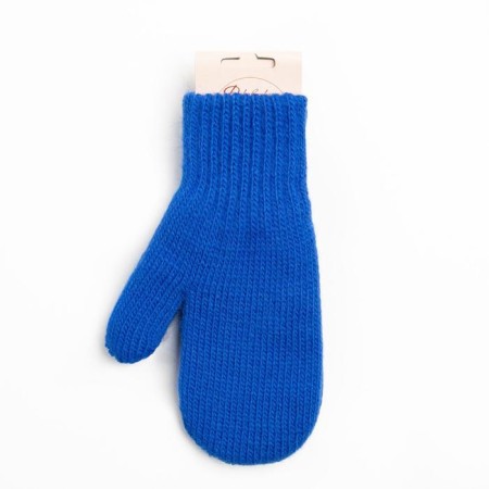 Double mittens, blue color, size 12 (3-6 years)-3