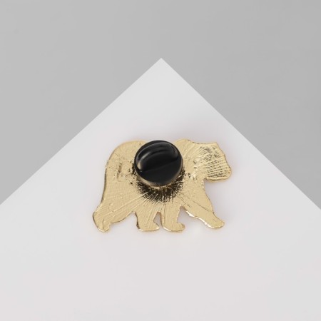Bear icon Forest, color in gold-1