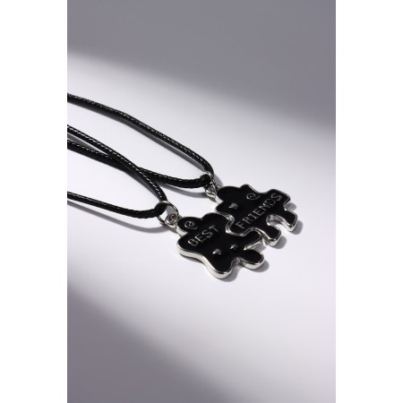 Kulons on the “Uenubles” cord puzzles with a heart, black color, 45 cm-2