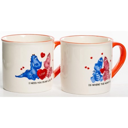 Elrington mug "I love you", 300 ml, color mix