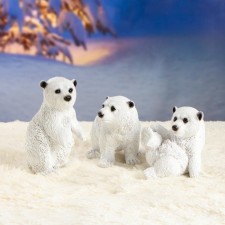 Новогодняя фигура "Мишки" (комплект 3штуки) 18см
