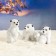 New Year's figure "Bear" (set of 3 pieces) 18cm