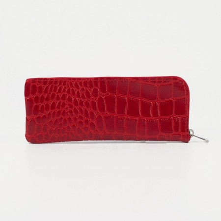 Key of zipper, length 16 cm, ring, red color