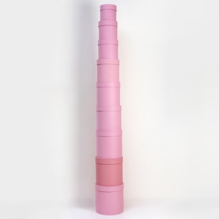 Set of round boxes 9 in 1 powder, 23x23 - 13-13 cm-4