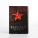 Cover for a military card, black/red color