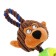 Toy for dogs 3-in-1 "Monkey": cable, soft with a squeak, felt ball, 30 cm