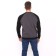 The male sweatshirt was launched, the color is black, size 48