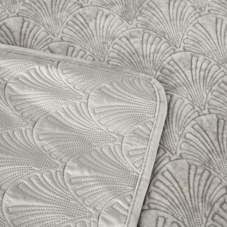 Cover with pillowcases Sofi de Marko "Rosalin", size 240x260 cm, 50x70 cm - 2 pcs, color light gray-6