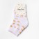 Terry socks for children, white color/leopard, river 16-18
