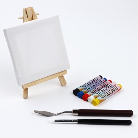 Pastel drawing with a canvas on the subframe "Sunset", a set for creativity-5
