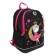 School backpack, 38 x 28 x 18 cm, Grizzly, ergonomic back, + keychain, black