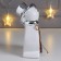 Souvenir ceramics, tree "Snowman in the cylinder, with a Christmas tree" Silver 14.7x6.5x9 cm