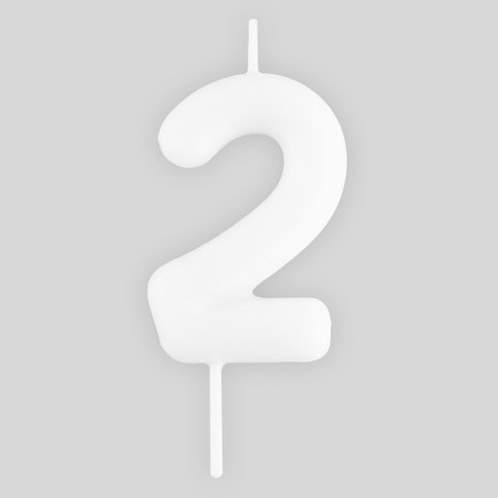 Свеча для торта, цифра «2» , светится в темноте, 4 х 10 см.-1