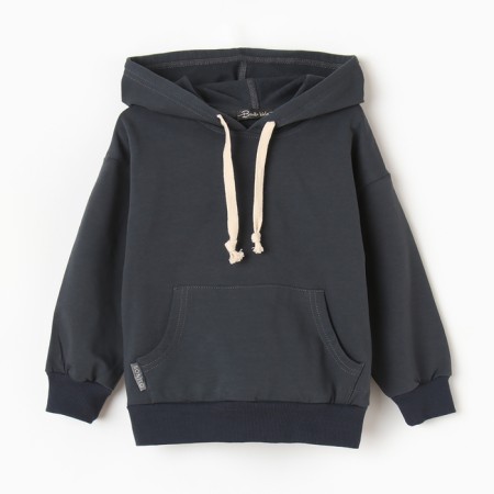 Sweatshirt for boys, I am launched, gray color, height 128 cm