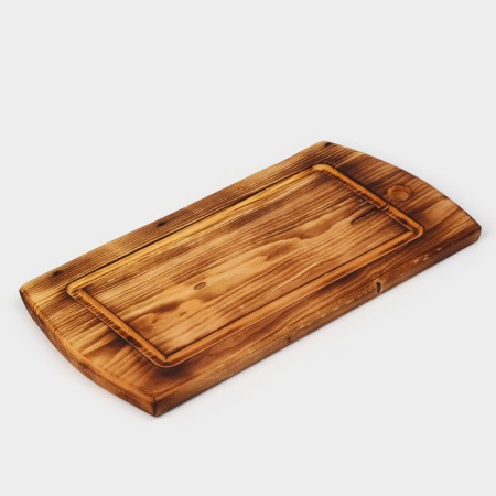 Groot board in firing with a bloodstream Wild Kitchen, 50 × 20-25 × 2.5 cm, a single cedar array-10
