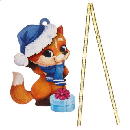 New Year's prefabricated pendant on the Christmas tree "New Year! Fox "-2