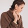 Ring earrings "Curlery" turn, color gold, d = 3