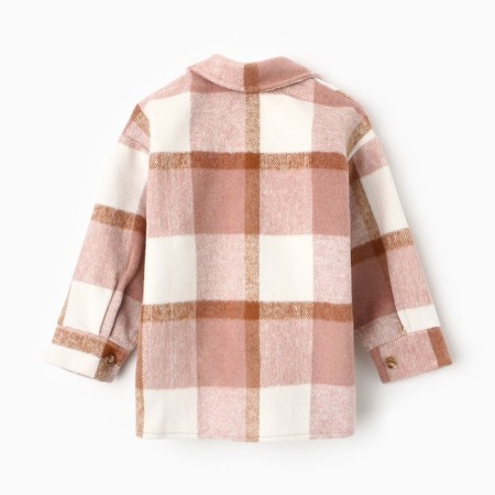 Children's shirt kaftan insulated, size 36 (134-140 cm), pink-4