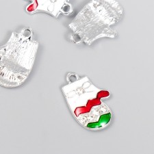 Decor for creativity metal, enamel, rhinestone 