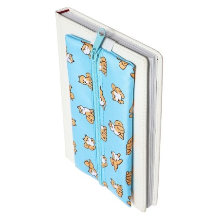 Penal is soft, 1 compartment, 95 x 200 mm, flat, pm-shp28 corgi, with an elastic band for a notebook,-7