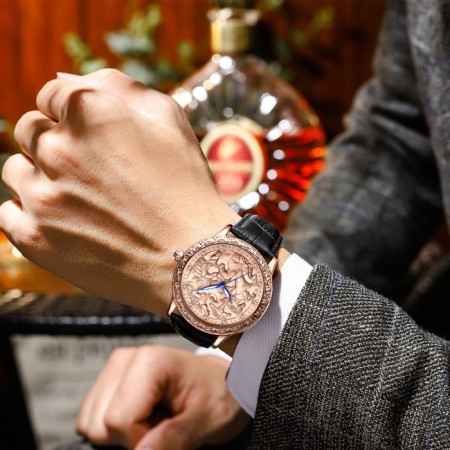 Men's wristwaters "horses", d-4.4 cm-1