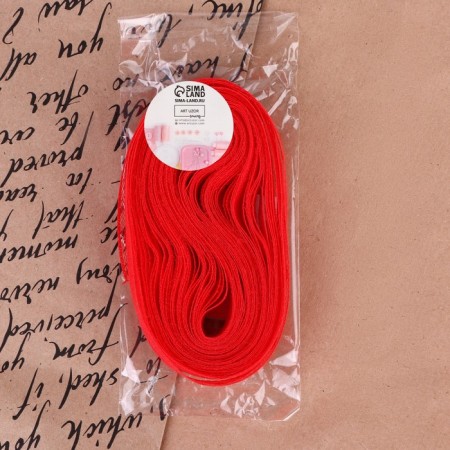 Capricon lace, 20 mm × 10 ± 1 m, red color-3
