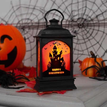 LED figure "Lantern with a lock" 6 × 13 × 4 cm, plastic, batteries AG13x3, glow warm white