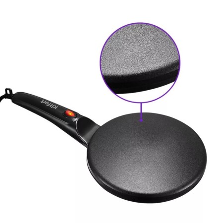 Electric pancake KitFort KT-1676, submersible, 800 W, D = 20 cm, black-2