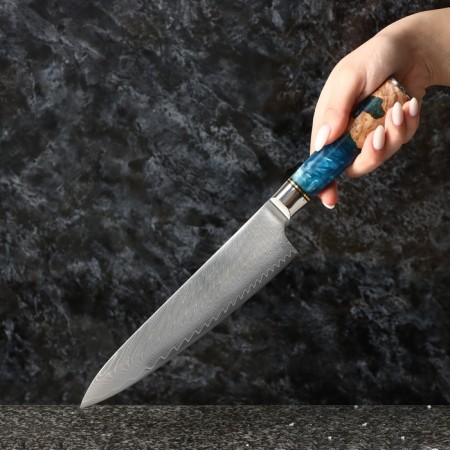 Paladium knife-chef, 19.5 cm, Damaskaya steel VG-10-4
