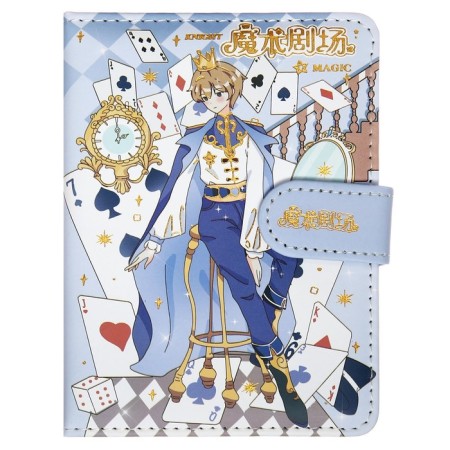 Gift notebook, A6, 132 sheets, color block, with a stream on a magnet, PVC cover, "anime", mix-2