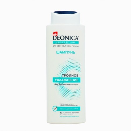 DEONICA Hair Shampoo "Triple Moisturization", 380 ml