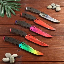 Souvenir wooden knife 1 modification, 5 flowering in the packing, mix
