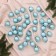 Set of balls plastic D-3 cm, 36 pcs "Nicole strips" green
