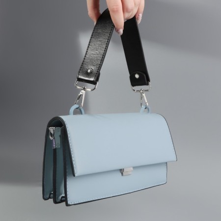 Handle for a bag, with carbines, 35 ± 1 cm × 3.5 cm, black/silver color-4