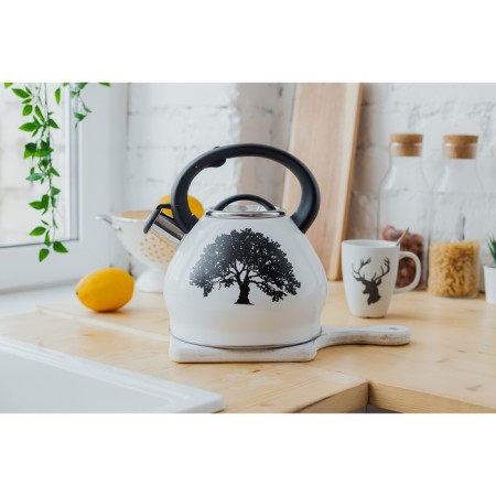 A kettle with a stainless steel whistle of the Magic Forest, 3 l, with a heating indicator, induction-8